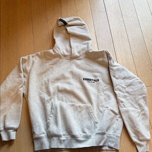 Essentials Fear Of God Light Gray Hoodie for Men